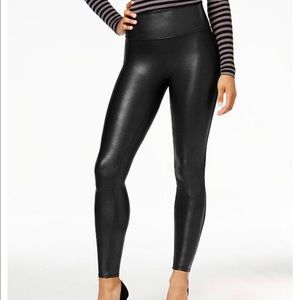 NEW!! SPANX FAUX LEATHER LEGGINGS